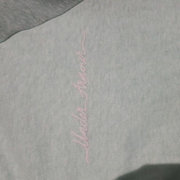 Under Armour Mint Green Zip-Up Hoodie 2 tone colors size medium - Picture 2 of 10